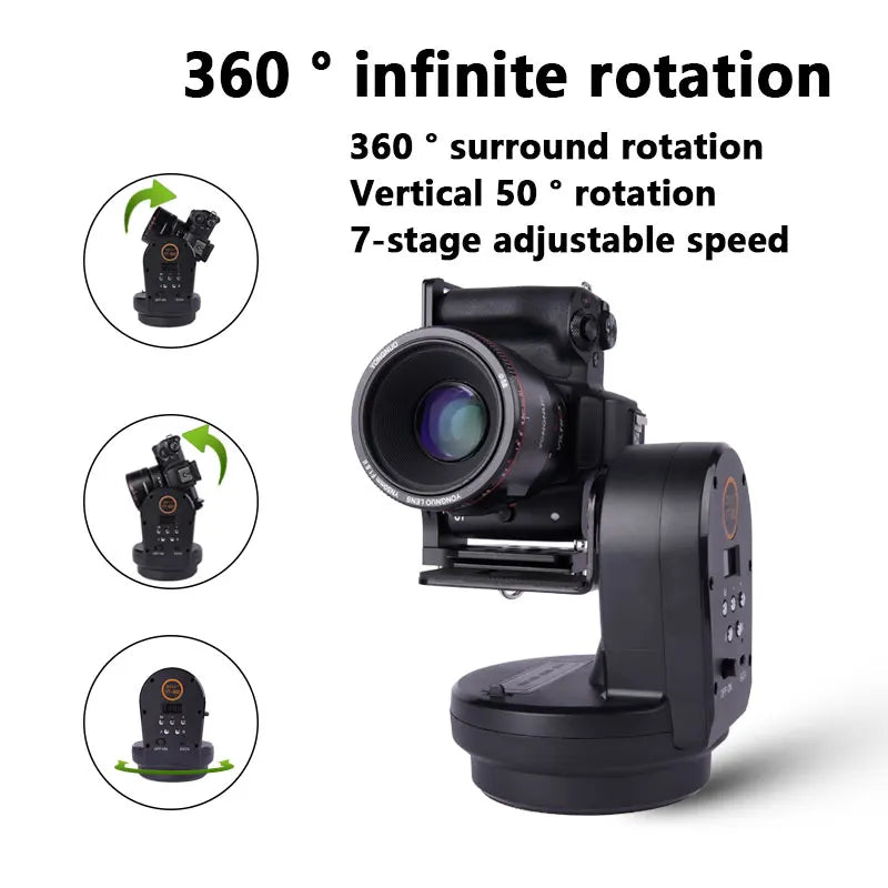 ZIFON YT-800 YT800 Motorized Pan Tilt Head Remote Control Electric Rotation Stabilizer Panoramic head for Phones Cameras
